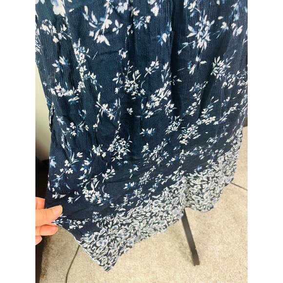 J Jill floral paisley navy tunic dress size XSP - Picture 6 of 12